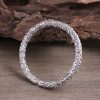Engraving Lucky Cloud Sterling Silver Bangle for men, hand made, weight about 63g, genuine 999 sterling silver,