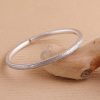 Sterling Silver Open Cuff Bangle Bracelet, High quality handmade