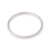 4mm Solid Silver Frosted Bangle For Women