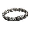 Personality Retro Woven Pattern 925 Silver Bracelet For Men