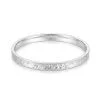999 Pure Silver Closed Bling Bangles For Women