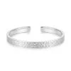 999 Pure Silver Open Shiny Bangle For Women