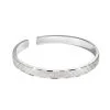 999 Pure Silver Starry Sky Frosted Bangle For Women