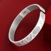 Lucky Charm 999 Sterling Silver Bangles For Women