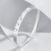 999 Sterling Silver Open Shiny Bangle