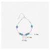 Aquamarine Sterling Silver Butterfly Bracelet For Women size