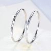 Fashion Simple Silver Hoop Earrings Large