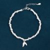 Good Luck Sterling Silver Bamboo Bracelet For Women for silver color