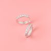 Half Eternity Moissanite Sterling Silver Hoop Earrings women