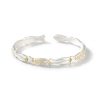 Lucky Charisma Silver Small Fish Bangle For Women