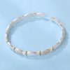 Picture of Lucky charisma small fish sterling silver bangle for women