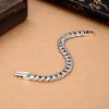 Men's Sterling Silver Bold Curb Chain Bracelet