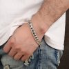 Sterling Silver Bold Curb Chain Bracelet for men