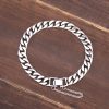 Men’s Sterling Silver Fashion Curb Chain Bracelet