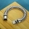 S925 Silver Bold Style Personalized Punk Hip Hop Bracelet