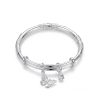Solid 999 Pure Silver Butterfly Bangle For Women