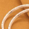 Solid 999 Sterling Silver Frosted Bangles With Moon and Sun detailview