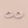 Twisted S925 Silver Hoop Earrings For Women or Men
