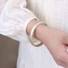 Vintage Twist Texture 999 Sterling Silver Bangle Bracelet