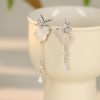 Butterfly and Gourd Sterling Silver Drop Earrings for silver