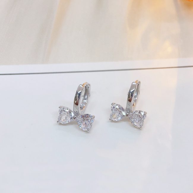 Sterling Silver Butterfly Hoop Earrings