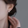 Sterling Silver Butterfly Hoop Earrings video thumbnail