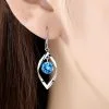 silver drop earrings for women