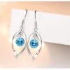 silver drop earrings with diamonds