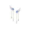 Wheat and Star Sterling Silver Drop Earrings