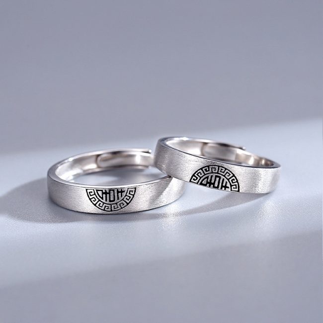 925 Sterling Silver rings for Matching Couple