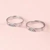 sterling silver matching promise rings