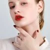 Pendientes Twist Dangle de plata de ley 925