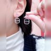 Sterling Silver Love Character Drop Earrings