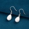 s925 Sterling Silver Water Drop Pearl Earrings