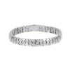 silver Honeycomb bracelet for women