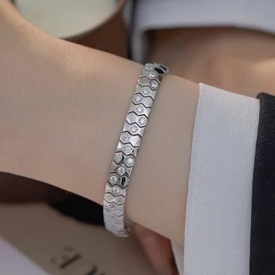 sterling silver Honeycomb bracelet for women