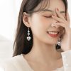 Sterling Silver Heart Drop Earrings