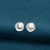 Pendientes de perlas de plata de ley