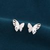 Sterling Silver Butterfly Stud Earrings