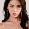 Butterfly Sterling Silver Tassel Drop Earrings