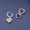 Sterling Silver Heart Drop Earrings