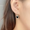 Sterling Silver Heart Dangle Earrings