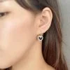 Sterling Silver Heart Dangle Earrings