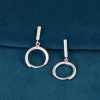 Sterling Silver Linear Bar Drop Earrings