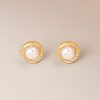 Sterling Silver Pearl Stud Earrings