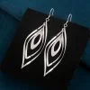 Sterling Silver Twist Water Drop Earrings