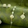 Pulsera de plata de ley con piedras preciosas para mujer