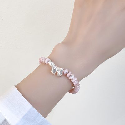 Pink Opal Gemstone Bracelet for Women