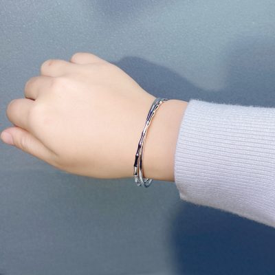 Handcrafted silver bangles for women daily wear