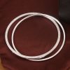 Pulseras entrelazadas hechas a mano en plata pura 999